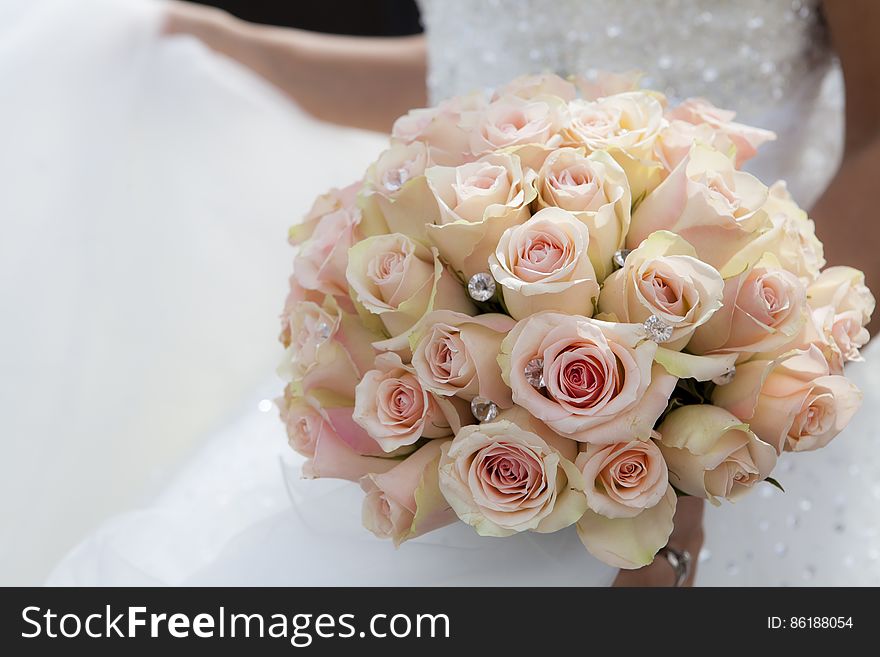 Close-up of Pink Rose Bouquet