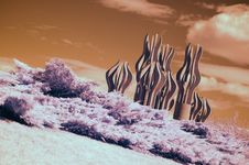 Infrared Landscape Stock Photo Infrared Landscape Stock Photo