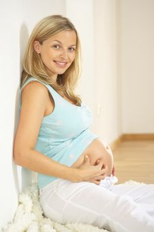Pregnant Woman Does Picking Massage Royalty Free Stock Image Pregnant Woman Does Picking Massage Royalty Free Stock Image