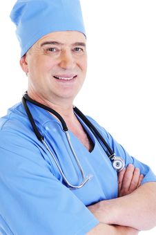 Portrait Of Thel Successsful Male Doctor Stock Image Portrait Of Thel Successsful Male Doctor Stock Image