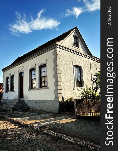 An old house in a small town on the countryside of South Brazil. This city was colonized by Italians and Germans.