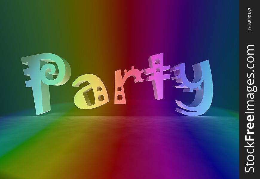 Party In Rainbow Colors