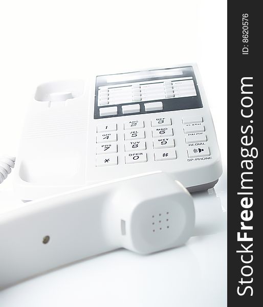 Modernwhite business office telephone white color