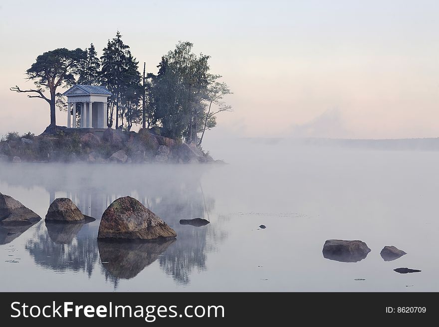 Russia. Vyborg. Montrepos - rocky park on the bank of the Vyborg gulf. Russia. Vyborg. Montrepos - rocky park on the bank of the Vyborg gulf.