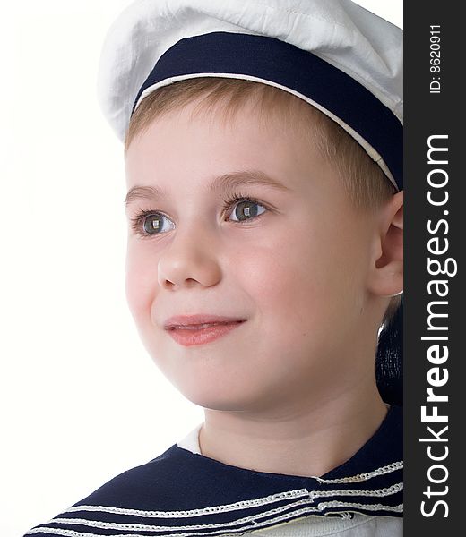 Portrait of the boy in the form of the sailor