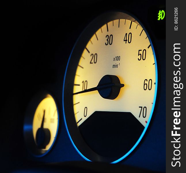 Odometer and soft odometer lighting