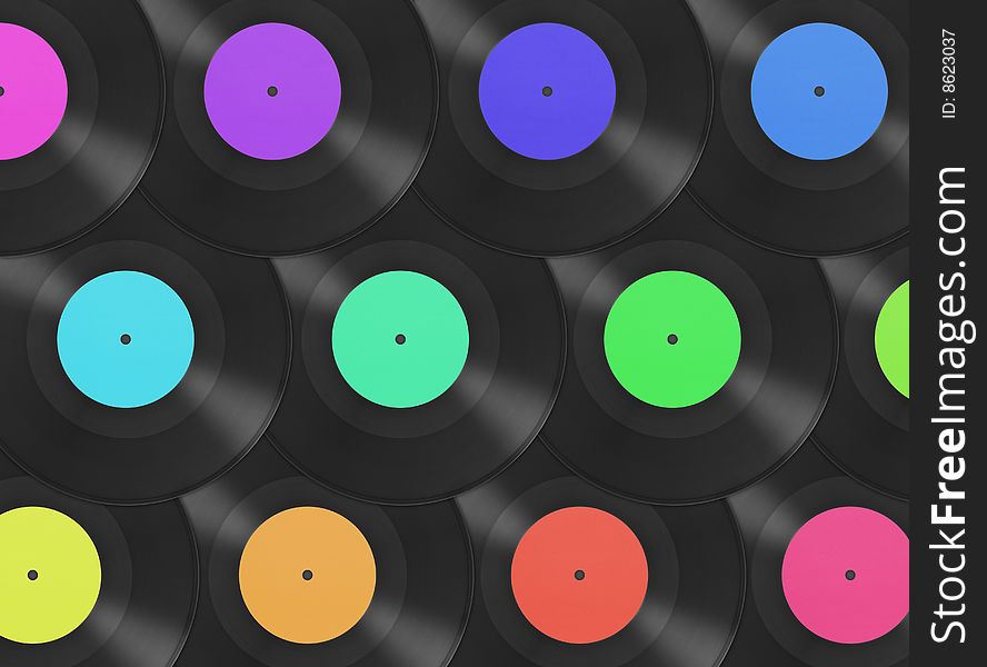 Gramophone Disks Background