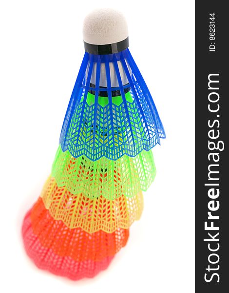 Image of the colorful shuttlecocks for badminton