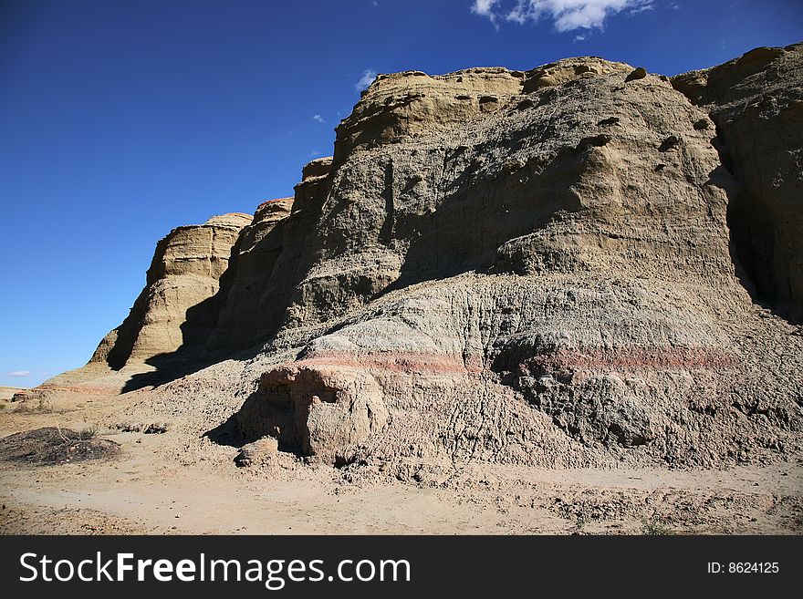 Urho ghost castle,located at the northwest of xinjiang china.