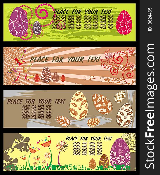 Easter Banners with room for your text.