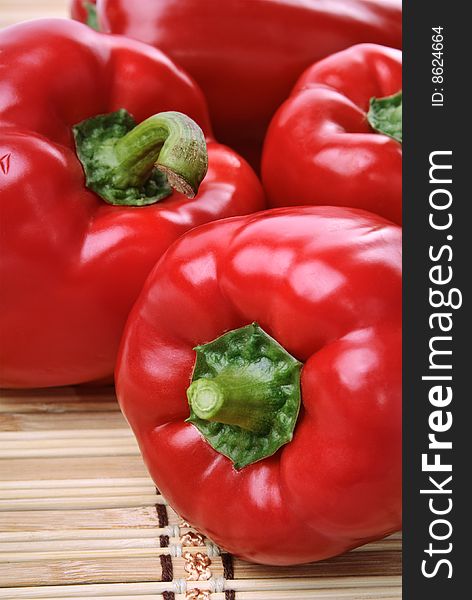 Fresh red pepper as background. Fresh red pepper as background