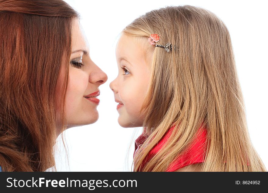 Series of images of young mum with the daughters