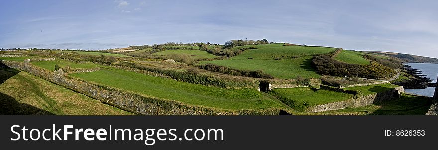 View of a classic ireland's panorama