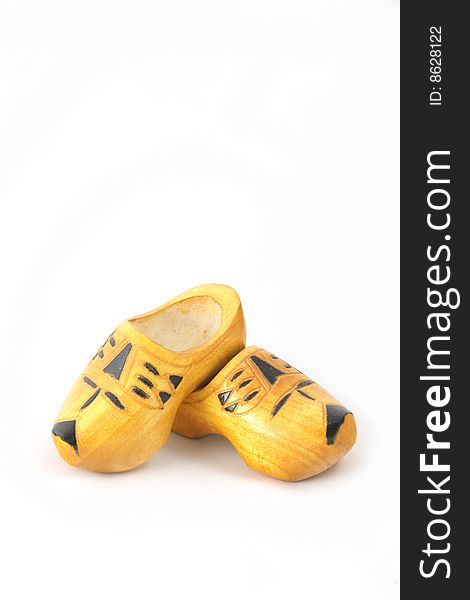 Yellow Wooden Shoes From The Netherlands