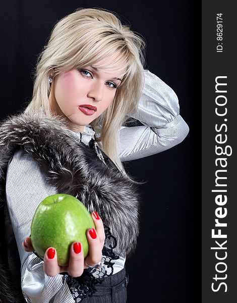 Girl With Apple