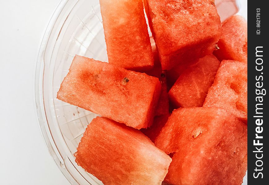 Cup Of Watermelon Chunks