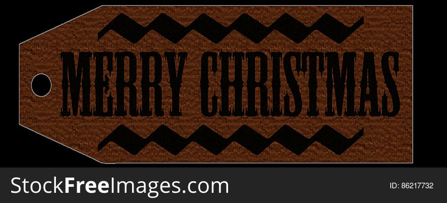 Country Merry Christmas Tag