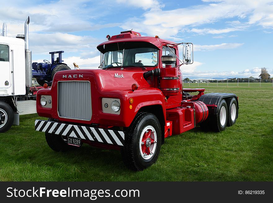 Christchurch truck show. The Mack R Model was a Class 8 heavy-duty truck first introduced in the early 1960s by Mack Trucks, to replace the very successful Mack B Model.[1] Its production ran for 40 years until the RD model was discontinued in 2002 and the RB and DM models were discontinued in 2005. The first R models introduced were powered by Mack Thermodyne diesel and gasoline engines. In 1973 the R cab was given a makeover to include a deeper rear wall for more room and a new dashboard design. Christchurch truck show. The Mack R Model was a Class 8 heavy-duty truck first introduced in the early 1960s by Mack Trucks, to replace the very successful Mack B Model.[1] Its production ran for 40 years until the RD model was discontinued in 2002 and the RB and DM models were discontinued in 2005. The first R models introduced were powered by Mack Thermodyne diesel and gasoline engines. In 1973 the R cab was given a makeover to include a deeper rear wall for more room and a new dashboard design.