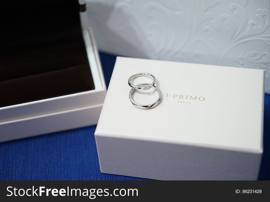 Wedding Rings On Box
