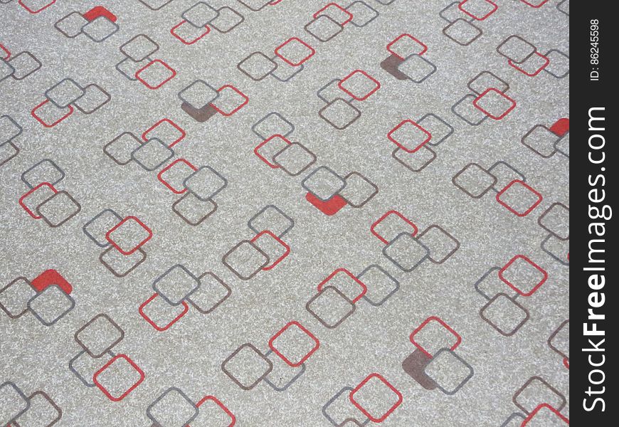 Rather smart carpet design in Glasgow&#x27;s Ibis Hotel. Has a retro-modern 1980s feel to it.