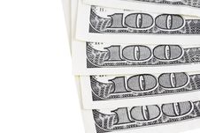 One Hundred Dollar Bills. Close-up Shot Royalty Free Stock Images One Hundred Dollar Bills. Close-up Shot Royalty Free Stock Images
