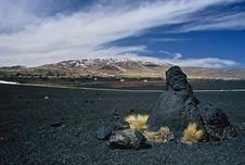 Rocks In Volcanic Landscape In Argentina,Argentina Royalty Free Stock Image