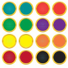 Set Of Buttons With A Gradient Grid Royalty Free Stock Image