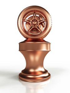 Bronze Award Wheel Royalty Free Stock Photography Bronze Award Wheel Royalty Free Stock Photography