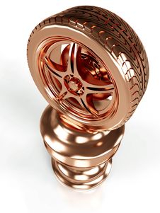 Bronze Award Wheel Royalty Free Stock Image Bronze Award Wheel Royalty Free Stock Image