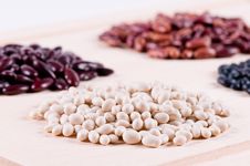 Different Haricot Beans Royalty Free Stock Image