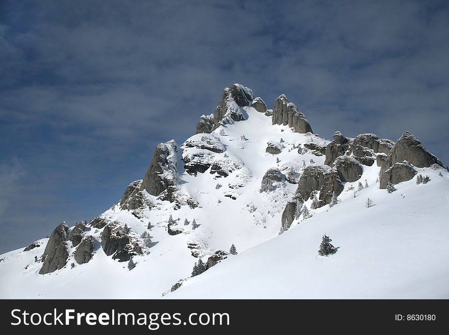 Winter landscape in Ciucas Mountains - Romania. Winter landscape in Ciucas Mountains - Romania