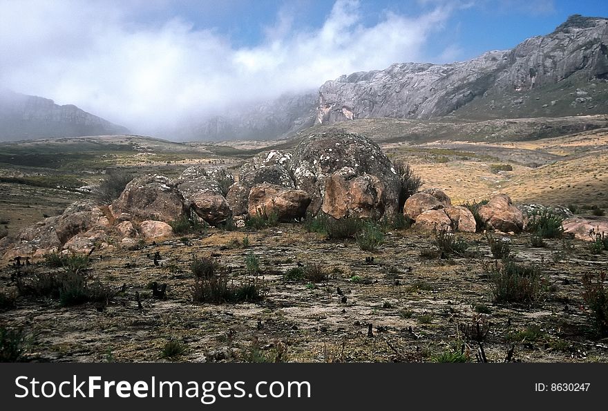 Clouds rolling in at Andringitra National Park, Madagascar. Clouds rolling in at Andringitra National Park, Madagascar