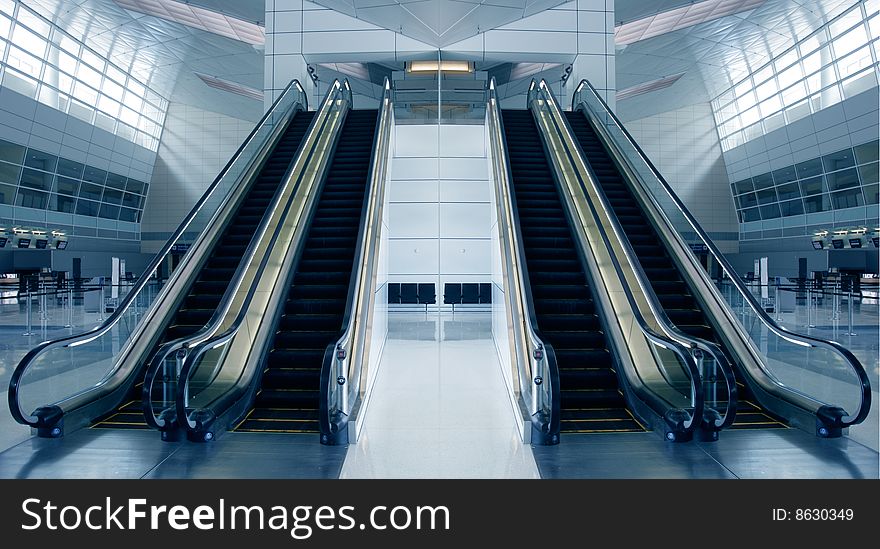 Futuristic Architecture in newly opened airport. Futuristic Architecture in newly opened airport