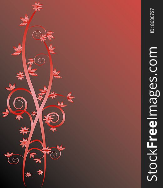Floral vines background with space to insert your own text