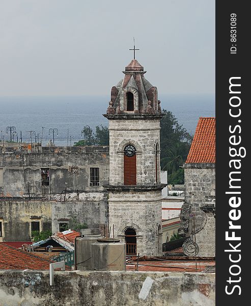 Top view of Havana historical center. Top view of Havana historical center