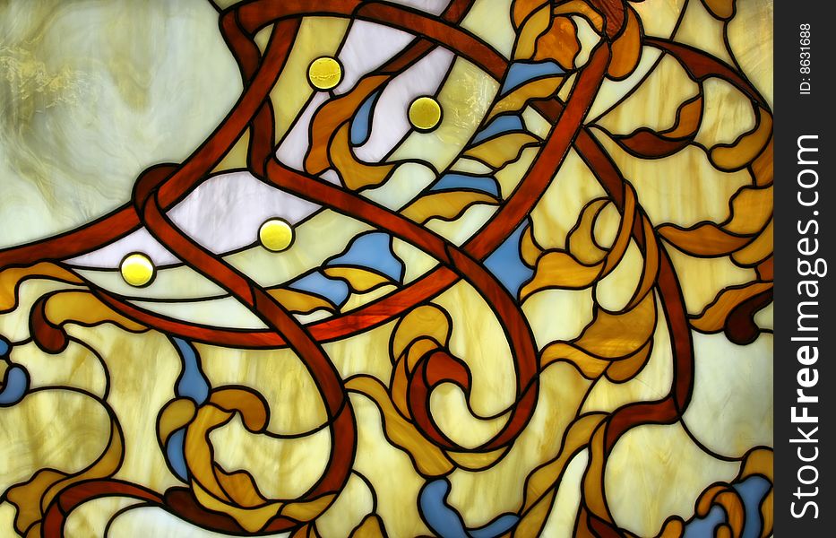 Fragment Of Classic Glass Mosaic - Background