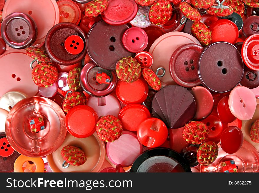 A large collection of buttons in various shapes and sizes