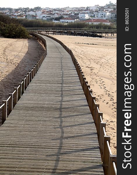 Way for the people, of leisure and exercise, have a landscape background of sand and a river near a village. Way for the people, of leisure and exercise, have a landscape background of sand and a river near a village.