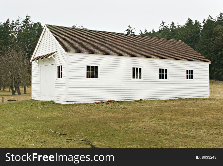 Old country school house in rural washington