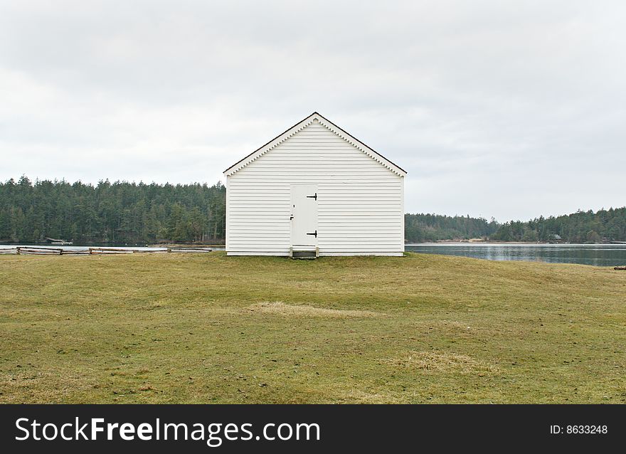 Old country school house in rural washington