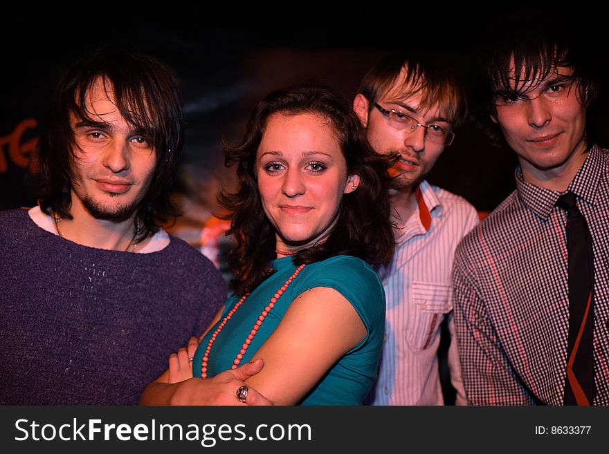 Group of happy young friends. Group of happy young friends