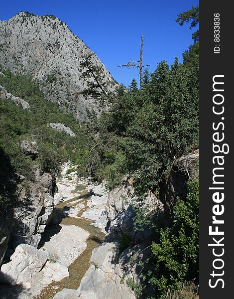 View on the Taurus mountains in Turkey