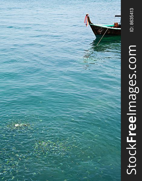 Fish in clear water, Kra Darn island, Trang province, Thailand. Fish in clear water, Kra Darn island, Trang province, Thailand.