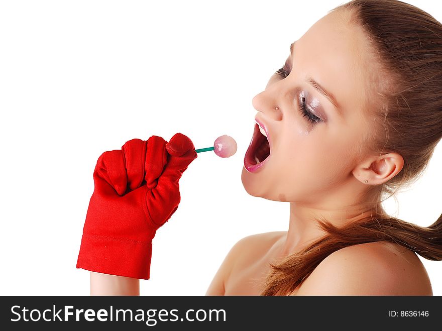 Woman With Lollipop