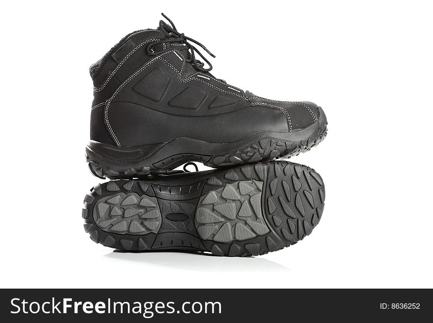 Two Black Men S Winter Boots