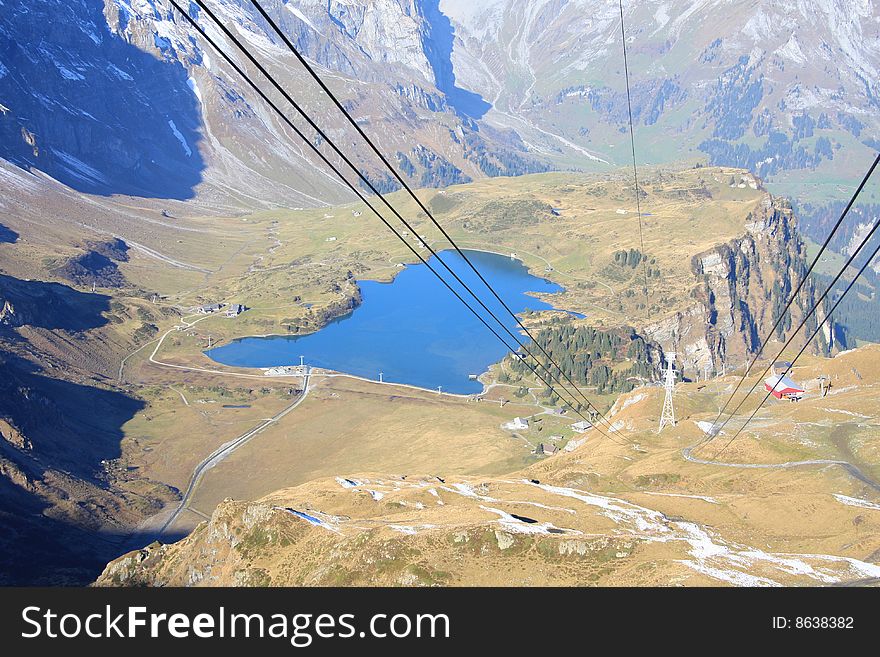 The view of swiss alps