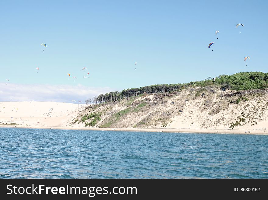 Flying Over The Sea