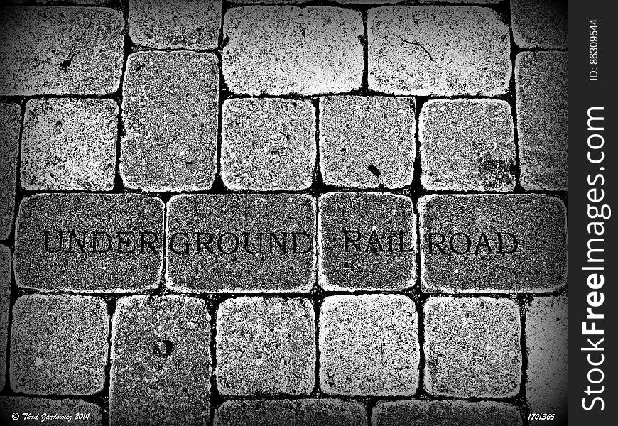 Rockville, Maryland was on the Underground Railroad, for slaves escaping north to free states and Canada before the American Civil War. These bricks on Rockville Town Center commemorate those who helped the escaping slaves. Day 170 of my 365 Project