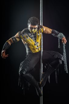 On The Pole Bodyart Scorpion Stock Image On The Pole Bodyart Scorpion Stock Image