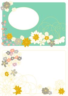Vector Design With Flowers Royalty Free Stock Photography Vector Design With Flowers Royalty Free Stock Photography